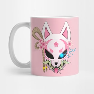 Oni Kitsune Fox Mask Mug